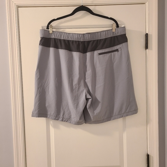 Mens Speedo Lined Gray and Black Swim Suit Board Shorts With Pockets Size XXL - Picture 3 of 10